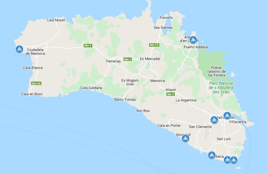 Alquiler motos menorca Alquiler moto Menorca